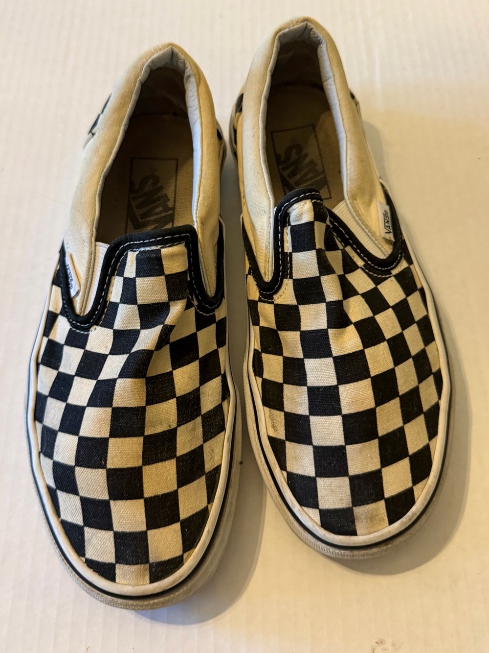 Vintage checkered Vans 6.5